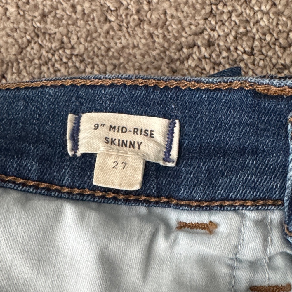 Madewell 9” mid-rise skinny jeans 27 - Picture 4 of 6